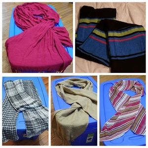 5 scarves bundle